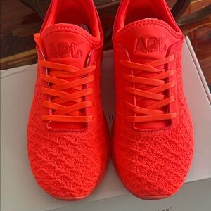 APL Neon Orange Athletic Shoes